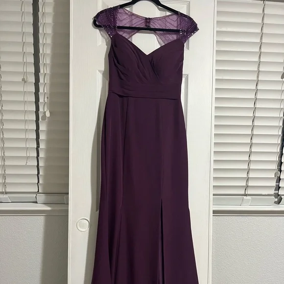 princess polly baby blue dress Purple bridesmaid dresses main image 0